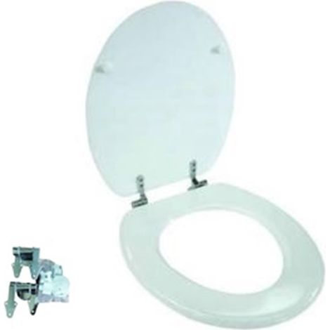 Sedile Wc Laccato Bianco Con Chiusura Rallentata Universale Fer 389051