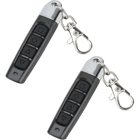 Télécommande universelle 433 MHz pour portail et porte de garage – 4 boutons, fréquence fixe, compatible avec la plupart des systèmes sans fil