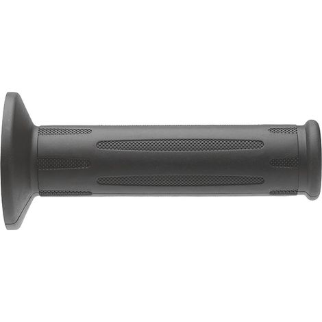 Manopole Domino ON road BMW (PER veicoli dotati di manopole riscaldate E SENZA pomello di navigazione) (24+24MM, LUNGHEZZA 122MM) Con foro, nere (1/2)
