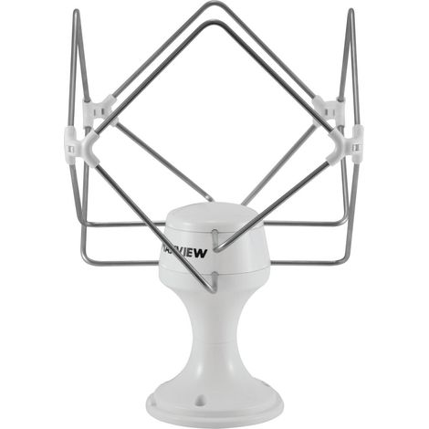 Antenne terrestre omnidirectionnelle 12/24V – Amplifiée jusqu'à 19dB – Large bande UHF 40-860 MHz – Compatible TV SD, HD, 3D, 4K