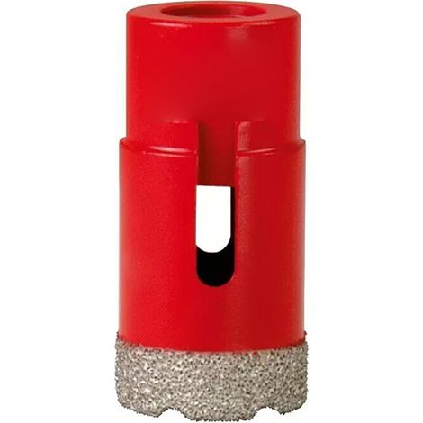 STAYER Diamantbohrkrone Ø28 mm mit M14-Einsatz zum Trockenschneiden mehrerer Materialien, rote Farbe