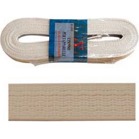 1MS CINTINO PVC PER AVVOLGIBILI BEIGE IN MATASSINE - mt.5,5x mm.22h. in matassina
