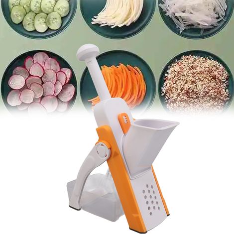 Coupe-légumes multifonctionnel, râpe, éminceur et trancheuse pour la cuisine, idéal pour trancher les pommes de terre. (1/5)