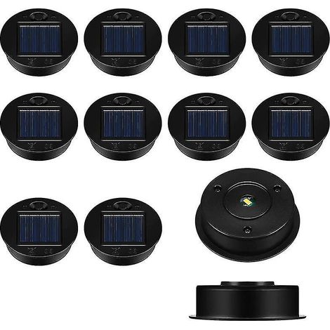 Packung mit 12 Ersatzteilen für Solarlampen, wasserdichte Ersatzspitzen für LED-Solarpaneele. (1/5)