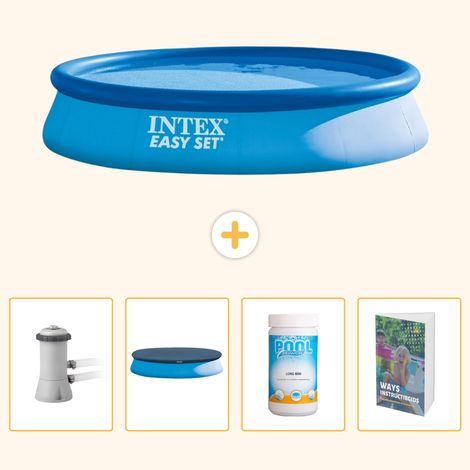Intex Piscine Easy Set Ronde - 396x84 cm - 5-pièces SCB116 (1/5)