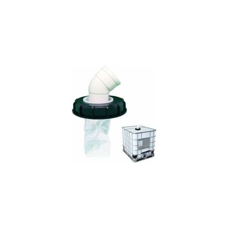 1000-Liter-45°-Tankfilter mit waschbarem Nylonfilter für 1000-Liter-Tankanschluss, IBC-Deckelfilter, IBC-Tankzubehör, 165-mm-Nylon-Regenwasserfilter