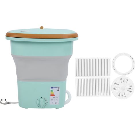 Seau pliant 16L pour laver le linge, machine à laver mini portable pliable pour sous-vêtements, usage domestique, dortoir et voyage (1/5)
