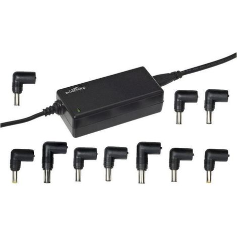 Charger - BLUESTORK - Universal PC Charger - 65W - 10 Tips - Universal - Black (1/2)