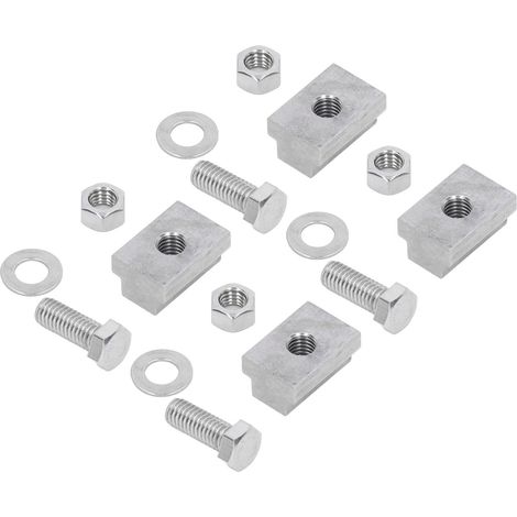 4-teiliges Montageschienen-Set aus Edelstahl, 3/8-16 T-Nut-Muttern, Ersatzschrauben für Tacoma Tundra Pickup und Anhänger (1/5)