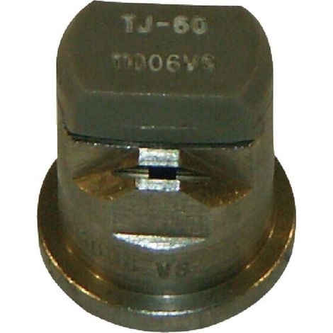 Tobera anti-deriva venturi doble chorro plano TJ 110掳 06 gris acero inoxidable TeeJet TEEJET TJ6011006VS