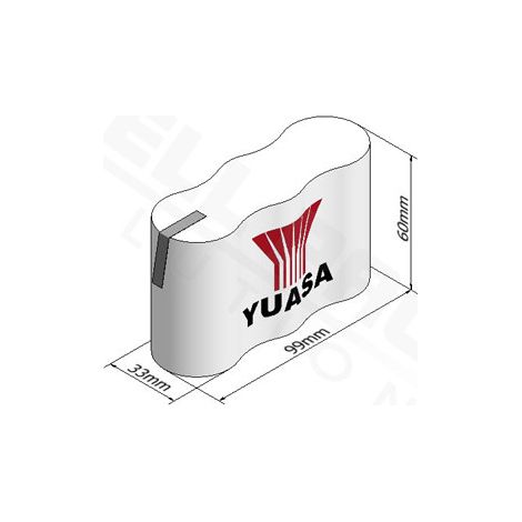 Yuasa - Batterie eclairage secours 3DH4-0T3 3.6V 4Ah