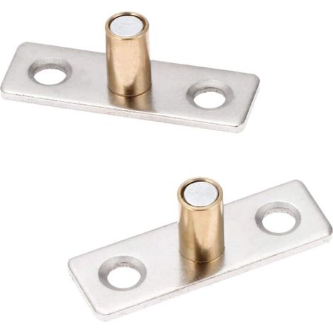 Lot de 2 Guide Porte Coulissante Ø8mm-Roulette, Frein Guide Sol Roulement pour Porte Coulissante en Bois Intérieur, Guidage Bas Olive en Acier INOX (1/5)