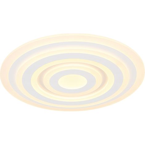 Plafonnier semi-encastré à LED intégré Blanc mat LED 3000K