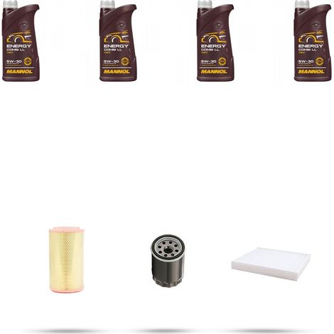 Kit tagliando 3 FILTRI e 4L OLIO compatibile con Lancia Lybra 1.6 76kw dal 2001 (1/4)