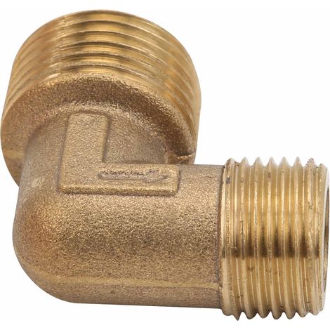 Raccord coudé à 90° en laiton pour compresseur d'air 1100 W, clapet anti-retour unidirectionnel, accessoires, 1/2 x 3/8, sans chanfrein