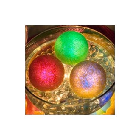 Globe scintillant lumineux flottant