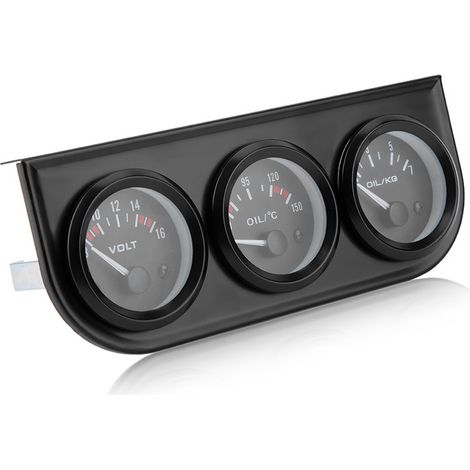 3-in-1-Dreifachinstrumenten-Set: Voltmeter, Wassertemperaturanzeige, Öldruckanzeige und Drehzahlmesser (1/5)