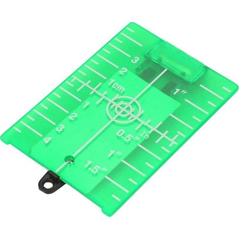 Plaque Cible Magnétique Plaque Cible Laser à Double Échelle avec Pied pour Ligne de Mesure de Niveau à Laser(Green) (1/5)