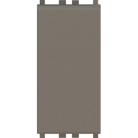 Modulo falso polo con spelacavo, serie B, metal, compatibile con serie Vimar Arkè - 4Box Titappo 4B.V19M.TT