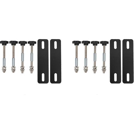 Kit de 2 fixations universelles pour planche de désensablage, comprenant des broches et des plaques de base pour une installation facile. (1/5)