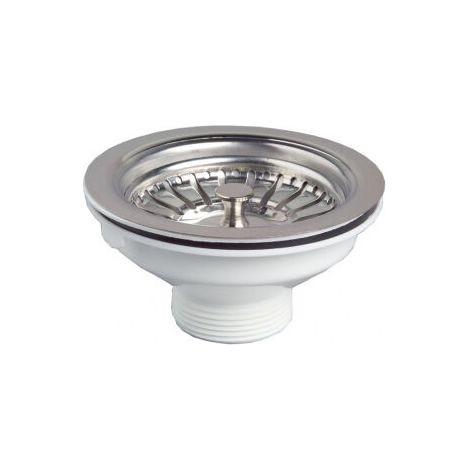 Piletta di scarico per lavello da 90 mm con cestello, filettatura 6/4". (1/5)