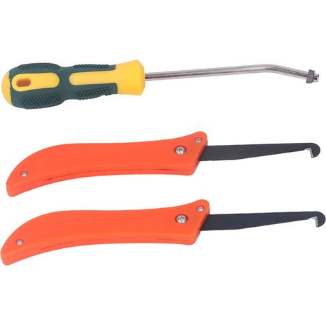 Outil de retrait de coulis, scie ergonomique et 8 lames, nettoyage des joints de carrelage, grattoir, calfeutrage (1/5)