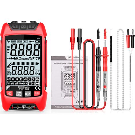 Professionelles Digitalmultimeter, Widerstandsmessung, 9999 Messpunkte