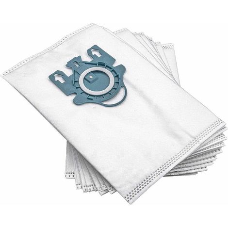 DEESSE SHOP - 10x Sac d'aspirateur compatible avec Miele Duoflex 2000, Ecoline young vision Aspirateur - Micropolaire, 27,5 cm x 18 cm, Blanc (1/3)