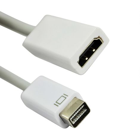 Câble adaptateur vidéo Mini DVI mâle vers HDMI femelle AD-MDVI-HDMI (1/2)
