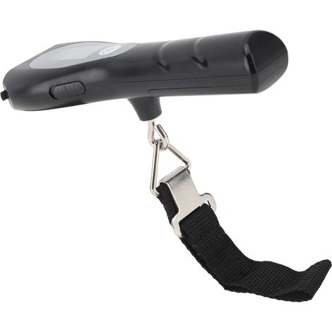 Balance à bagages numérique portable avec hameçon, lampe torche et ruban de 1 m, idéale pour la maison, les voyages et la pêche. (1/5)