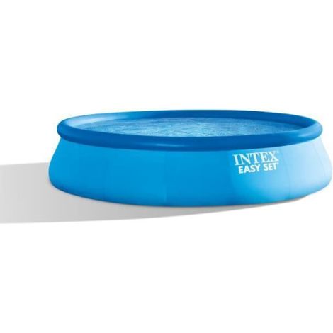 Kit Piscine hors sol autoportante INTEX - Easy Set™ - 457 x 107 cm - Ronde (Pompe, bâche, tapis de sol, échelle) - 26166NP