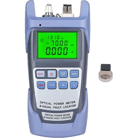 Optisches Leistungsmessgerät 650 nm, 7 Wellenlängen, hochpräziser Lichttester für Glasfaserkabel zur Fehlererkennung