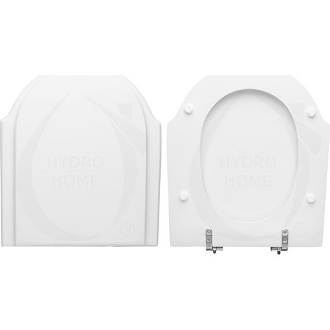 Copriwater Zagara Dolomite legno rivestito in resina poliestere bianco come originale (1/4)