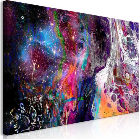 Tableau Imprimé "Colourful Galaxy Wide" 60 x 120 cm (1/2)