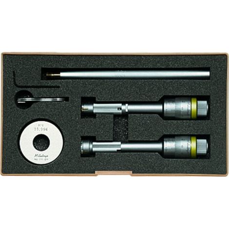 Jeu de micromètres d'intérieur MITUTOYO pour mesure de trous borgnes plage de mesure 12-20 mm