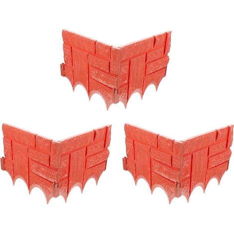 pi ces Lot de Panneaux de Cl ture Plastique Rouge pour (1/5)