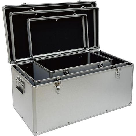 TrendLine Mehrzweckboxen Set unbestückt 3er-Set Alu-Optik (1/3)