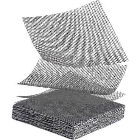 Lot de 50 tapis de drainage carrés pour pots de fleurs, avec trous de drainage, pour le jardinage et le bonsaï. Idéal pour les femmes.-Gray (1/5)