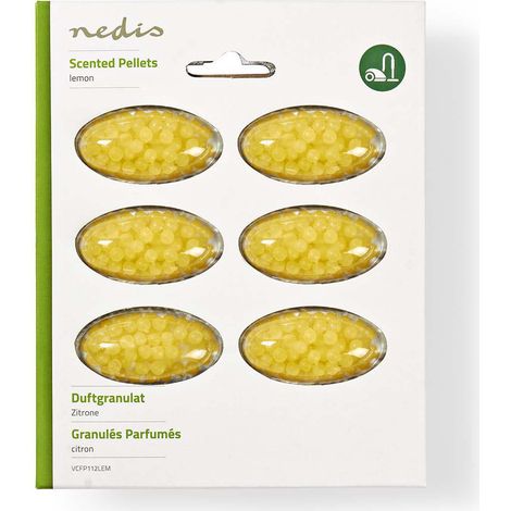 Nedis Perlas perfumadas amarillas para aspiradora seis unidades (1/2)