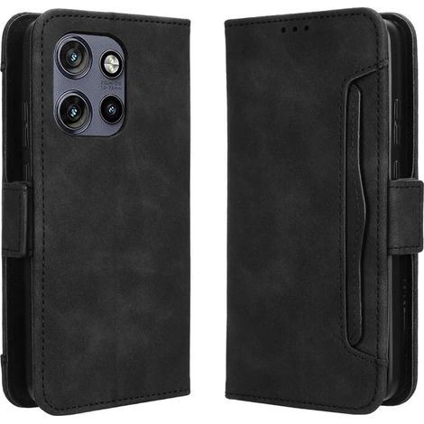 Étui à rabat pour Motorola Edge 50 Neo / Motorola ThinkPhone 25, emplacement pour carte, noir (1/5)