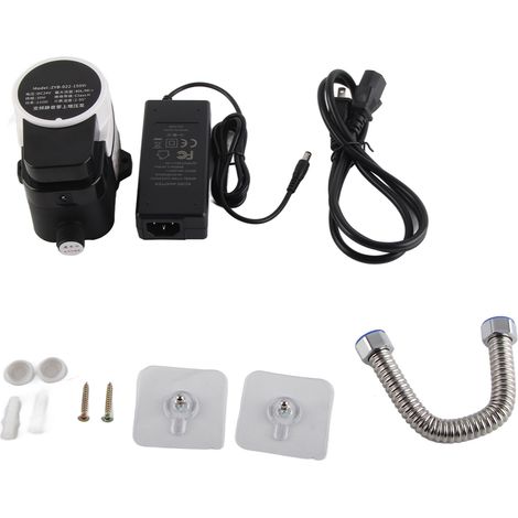 Pompe de surpression automatique DC 24V silencieuse 150W pour circulation d'eau, tuyau avec fiche US AC100-240V (1/5)