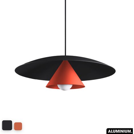 Lampe de suspension - OLEMI NOIR - TERRE ROUGE (1/3)