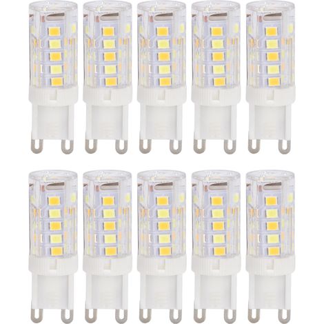 10PCS Ampoules LED G9 3W Dimmable 220V, Remplacement Lampe Halogène pour Lustre, Éclairage Économique (1/5)