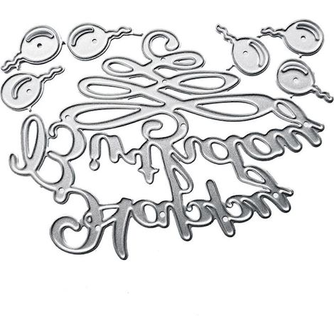 Frohe Ostern Metall-Stanzschablone zum Selbermachen für Scrapbooking-Alben, Papierkarten, Prägeformen und Bastelarbeiten.