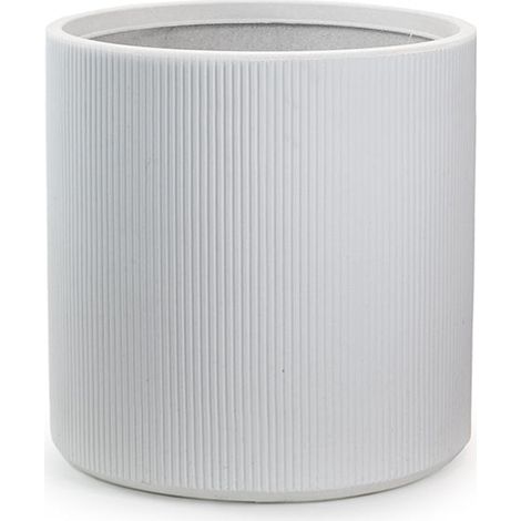 Vase Modigliani Blanc diam.36×35 cm pour intérieur et extérieur en résine (1/4)