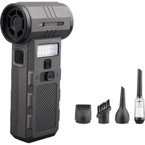Ventilateur puissant de 130 000 tr/min, souffleur de poussière performant, mini-ventilateur turbo rechargeable, souffleur puissant pour le nettoyage (1/5)
