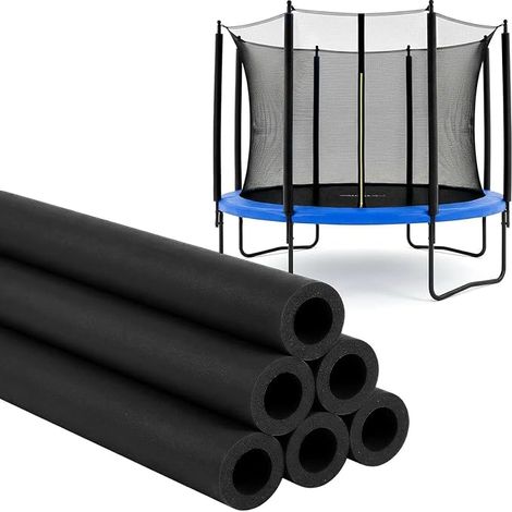 Universelle Schaumstoff-Trampolinrohre – 88 cm, 6 Stück, rutschfest Wetterfeste Schutzhülle für Trampolinstangen, sicheres Ersatzzubehör (1/5)