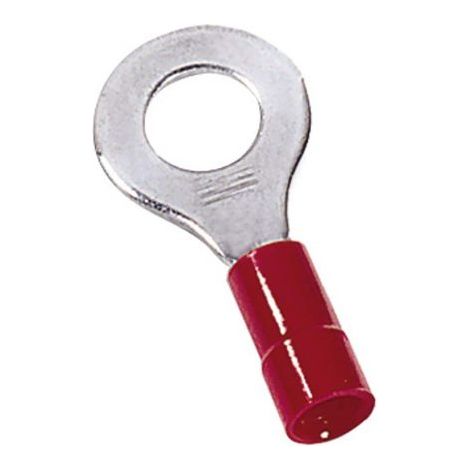 Cosses à œillet MECATRACTION, Isolé, Rouge, 1,5mm², M4, 8mm, série N
