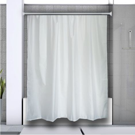 Spirella Barre tringle pour rideau de douche d'angle modulable à fixer en Alu DECOR UNIVERSAL Finition Brillante (1/5)