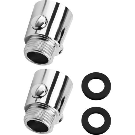 Stop Douche, 2 Pièces Vanne d'arrêt Pommeau de Douche G1/2 Valve de Pommeau de Douche Economiseur d'eau pour Robinet Douche Interrupteur à Un Bouton pour Pommes de Douche Douchettes (1/5)